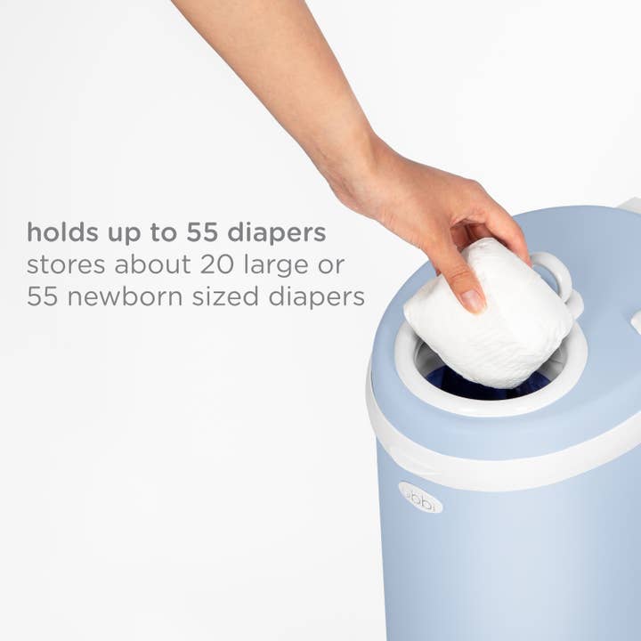 Ubbi - Wholesale Diaper Caddy - Baby - Cloudy Blue Diaper Pail5