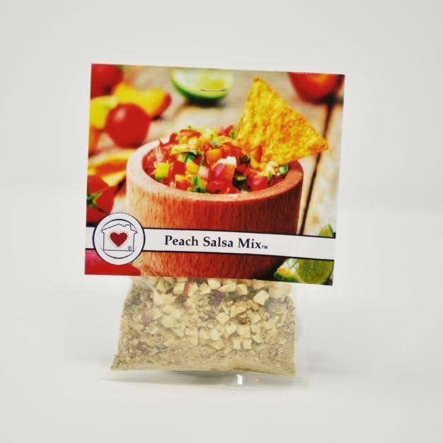 Peach Salsa Mix for wholesale by Country Home Creations