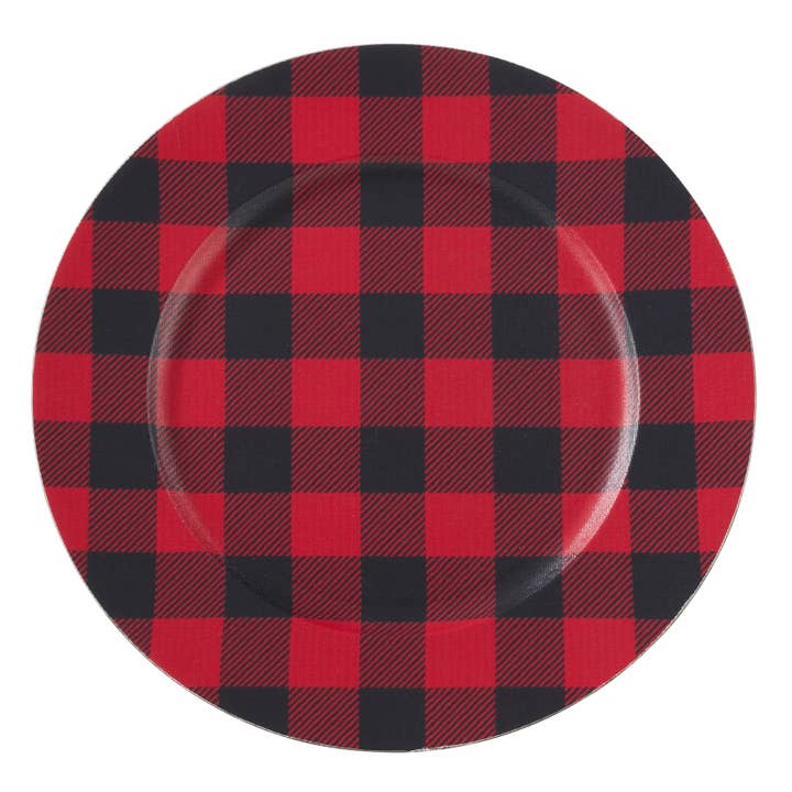 Saro Lifestyle - Wholesale Charger Plate - Buffalo Plaid Charger