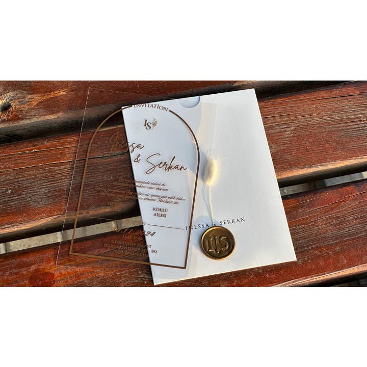 Personalized Acrylic Wedding & Quinceanera Invitations for wholesale by Faire Part Cards