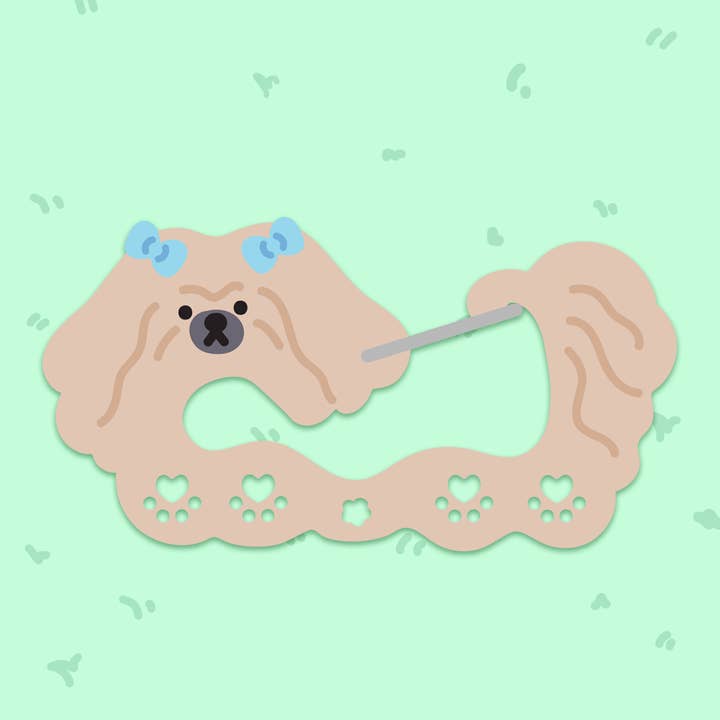 Cambrasine - Wholesale Keychain - Women's - Puppy Pal Acrylic Carabiner6