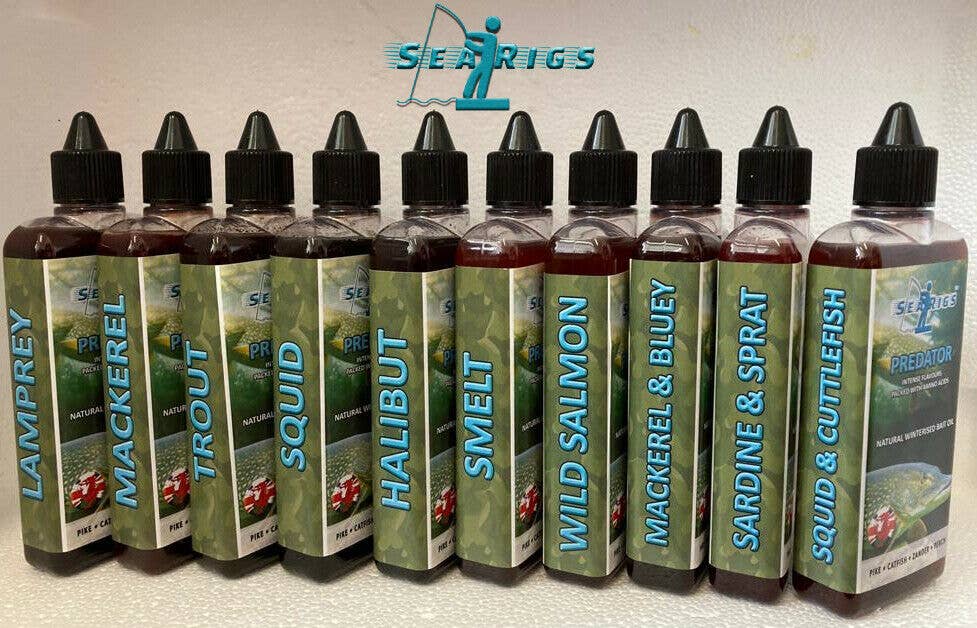 SEARIGS UK LTD – wholesale Sporting accessories – Pike Fishing "Blood Red" Natural Bait Oils - 10 Flavours1