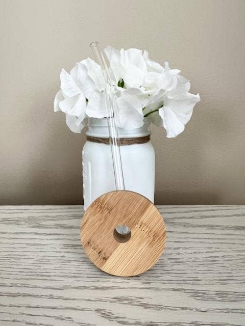 Tampa de Bambu e Palha de Vidro Ventada por atacado de CR Brilliant Designs