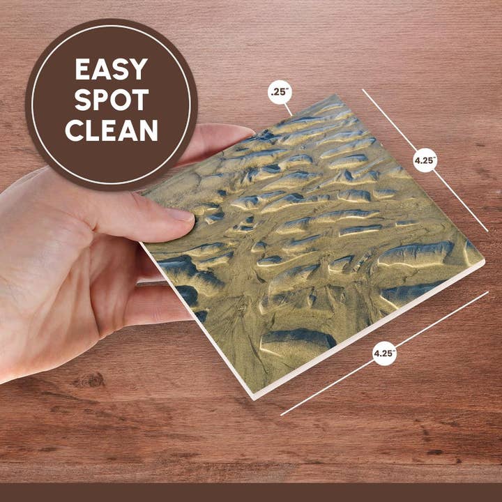 3dRose - Wholesale Coasters - 3dRose, USA, Oregon, Manzanita. Beach sand patterns. , Coaster6