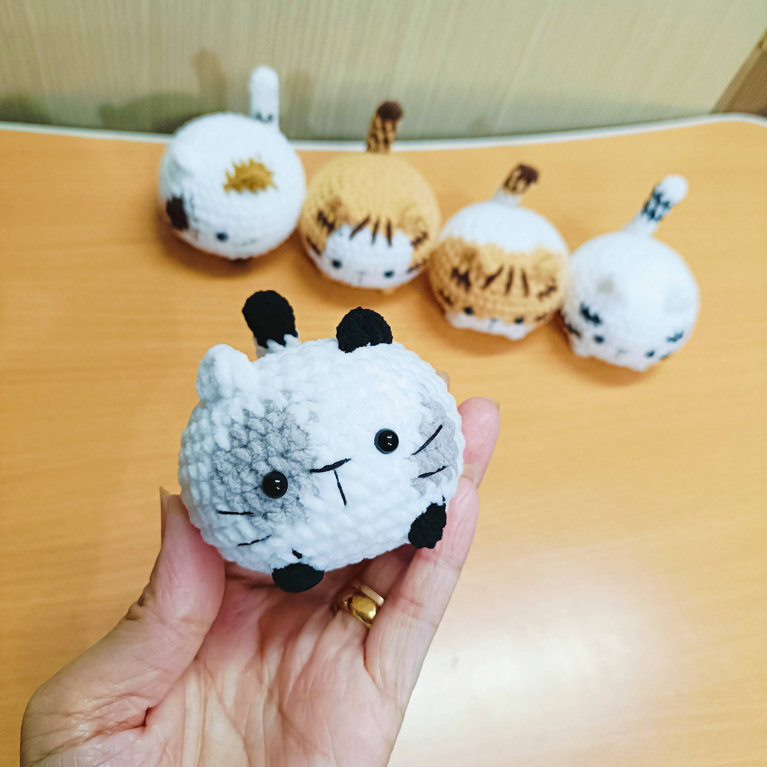 Anh2 LTD - Wholesale Stuffed/Plush Toy - Kids & Baby - Tiny Crochet Cat, Amigurumi Loaf Cat,Handmade Stuffed Animal5