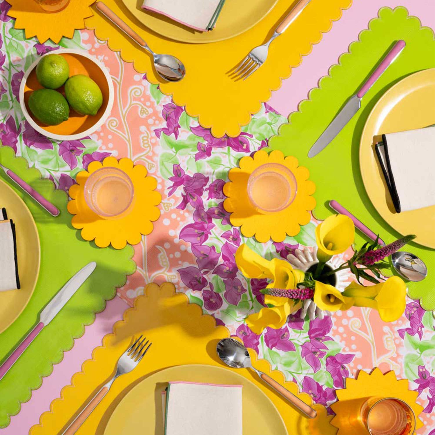 ATELIER SAUCIER – wholesale Underlägg – Sunburst Felt Cocktailservetter | Set med 44