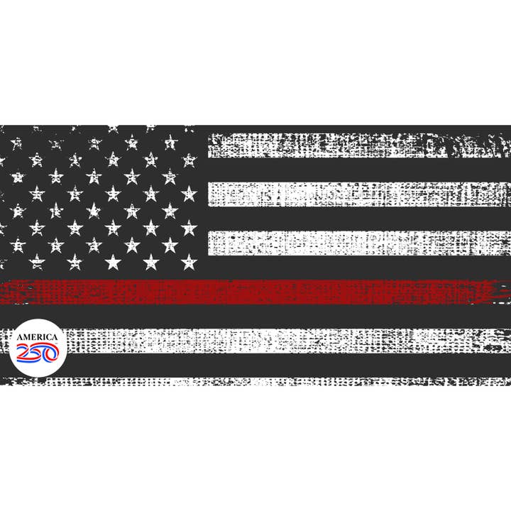 Thin Red Line Bumper Sticker for wholesale by Nelson Gifts Wholesale