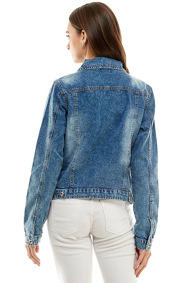 BLUE AGE – wholesale Denim jacket – Women's – Ladies  Casual Denim Jacket2
