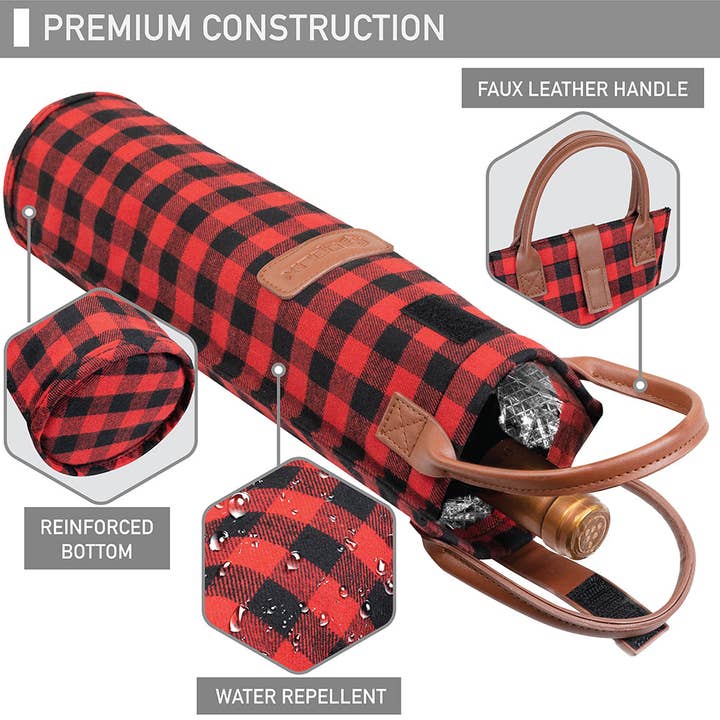 OPUX - Wholesale Wine tote - 1 Bottle Classic Wine Carrier Bag7