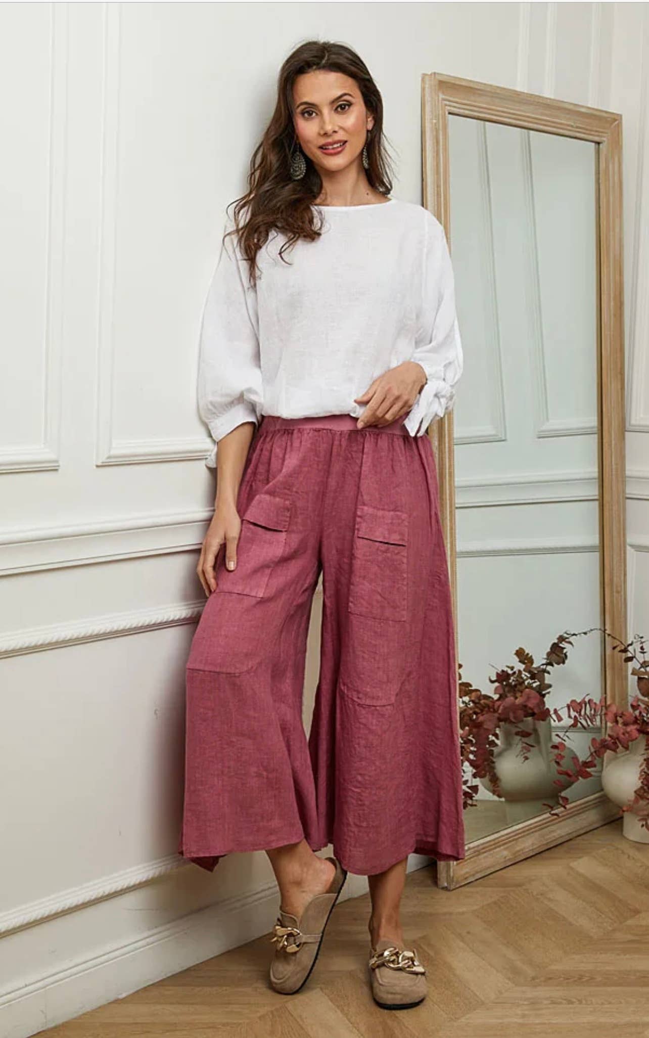 LÉA & LUC - Wholesale Pants - Women's - 100% linen trousers REF.3023534