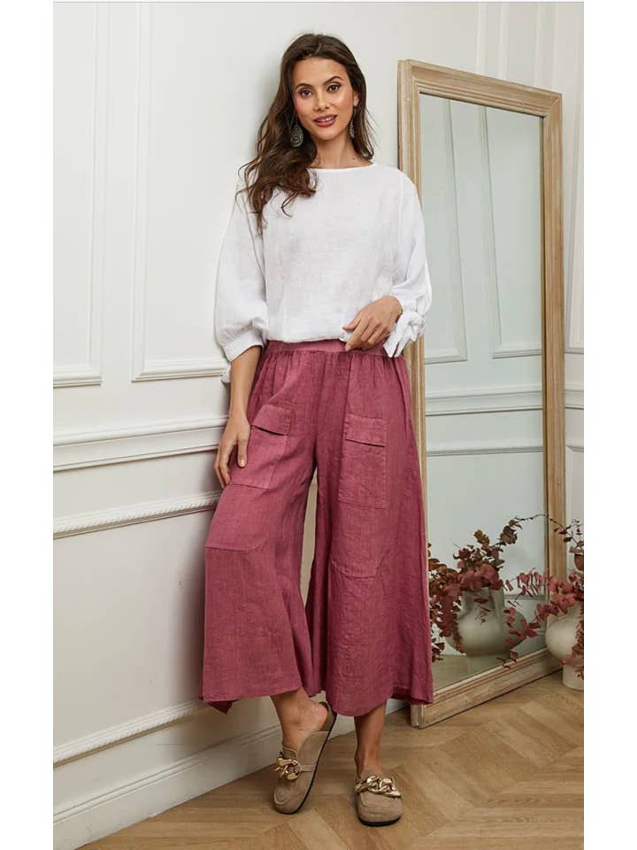 LÉA & LUC - Wholesale Pants - Women's - 100% linen trousers REF.3023534