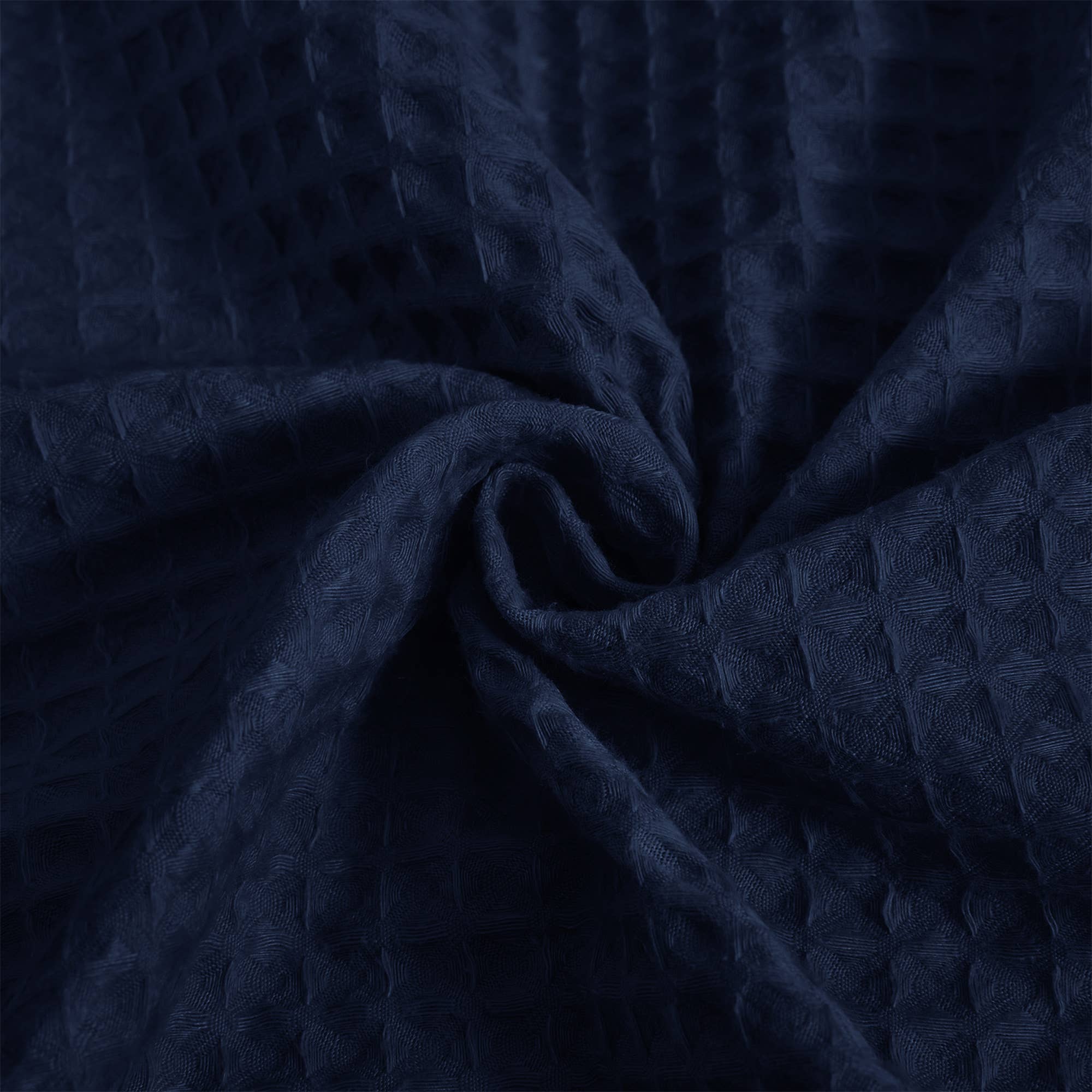 Awesome Home - Vendita all'ingrosso Tende da doccia - Tenda Doccia in Misto Cotone a Tessuto Waffle con Fodera a Clip5