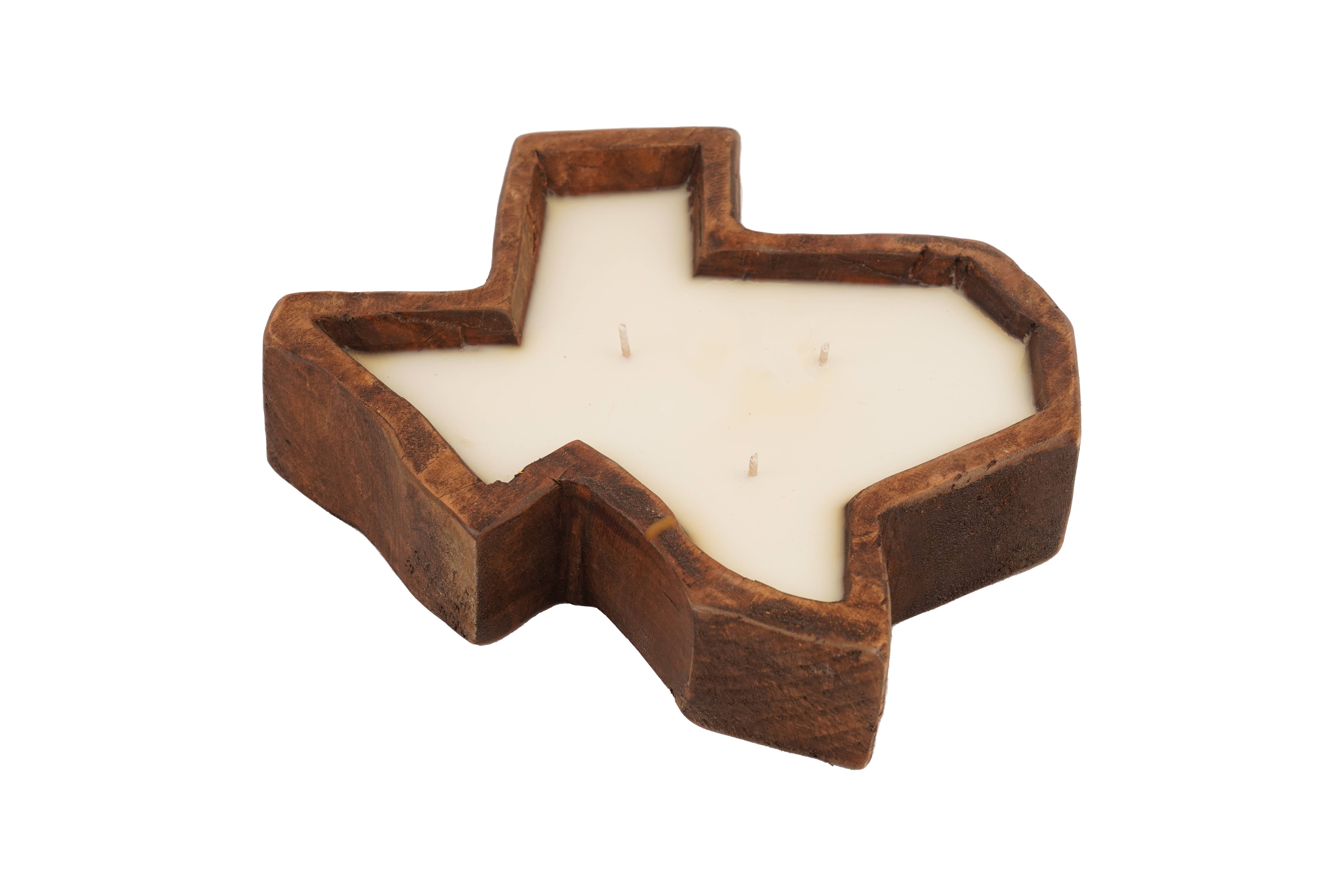 My Amigos Imports - Vente Bougeoirs - State of Texas-Bol à pâte sculpté, moyen, 10 x 10 bougies10