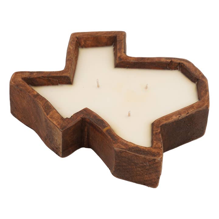 My Amigos Imports - Vente Bougeoirs - State of Texas-Bol à pâte sculpté, moyen, 10 x 10 bougies10