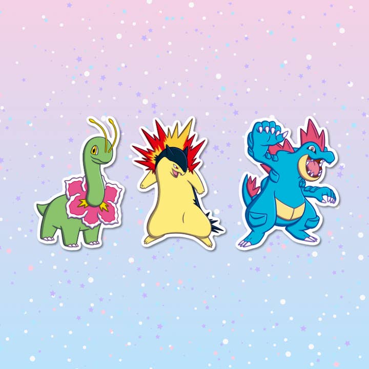 Feraligatr, Meganium, Typhlosion for wholesale by Cielo Rosa