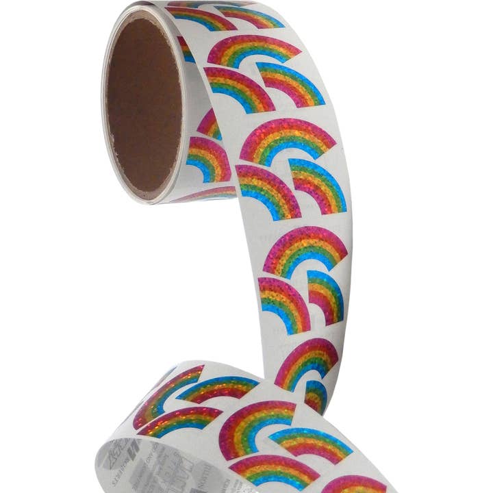 Jillson & Roberts - Wholesale Sticker - Mini Rainbows Stickers - Prismatic Bulk Roll