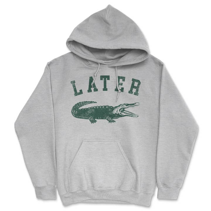 Later Alligator Hoodie for wholesale by Crazy Dog T-Shirts