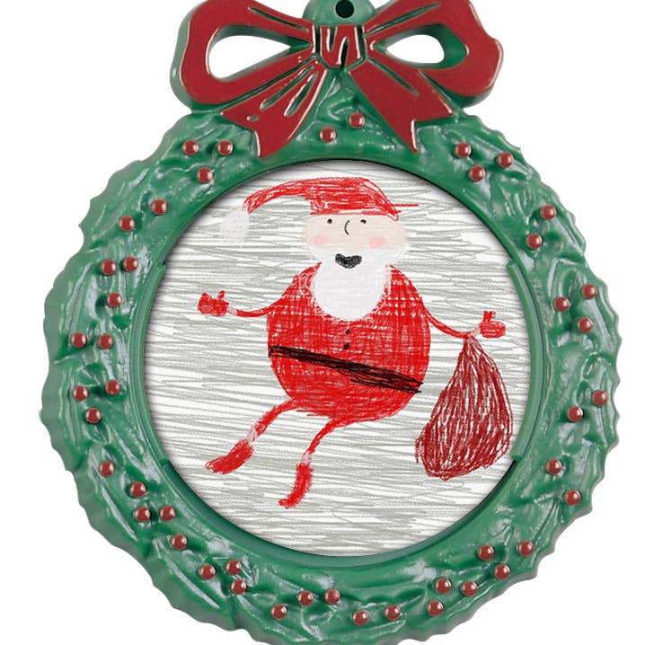 Neil Enterprises - Wholesale Ornament - Wreath Photo Ornaments1