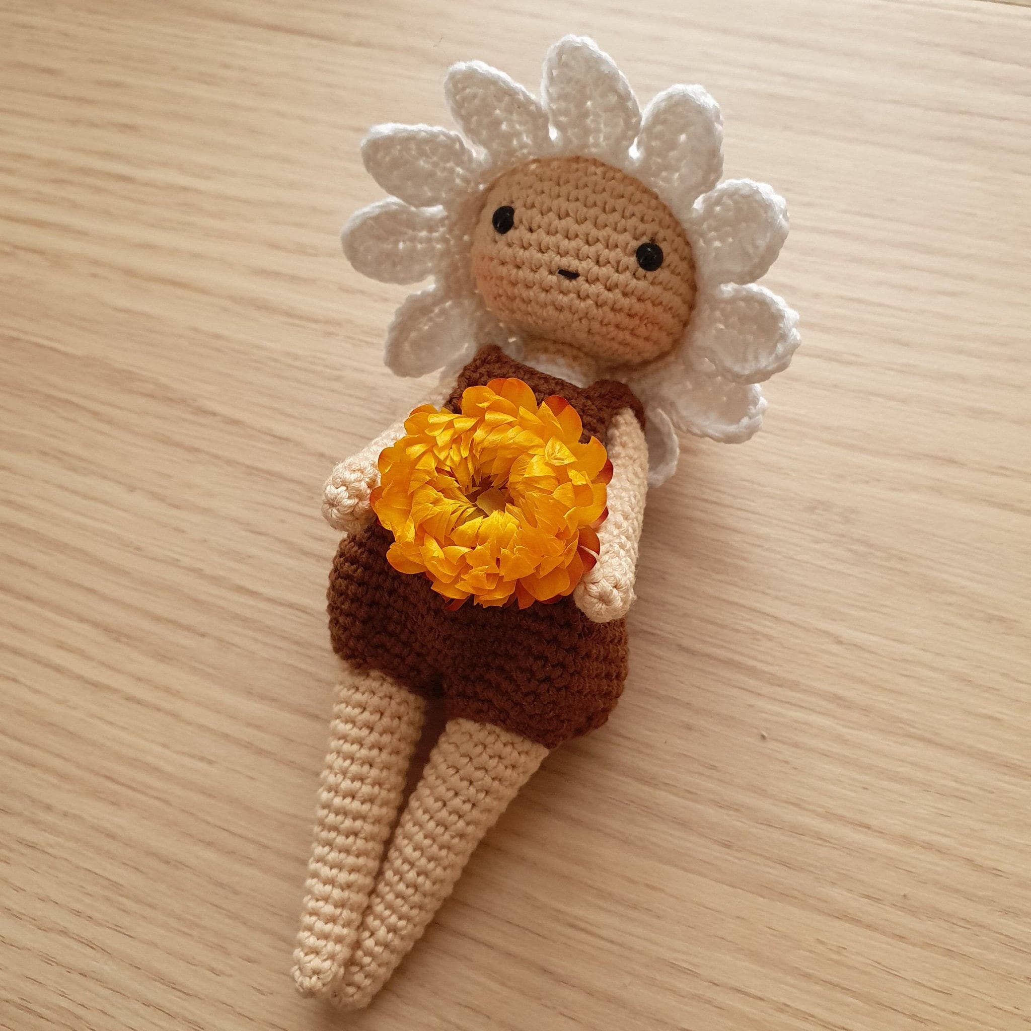 Anh2 LTD - Wholesale Doll - Kids - Cute Crochet Flower Sprite, Handmade Amigurumi Doll1