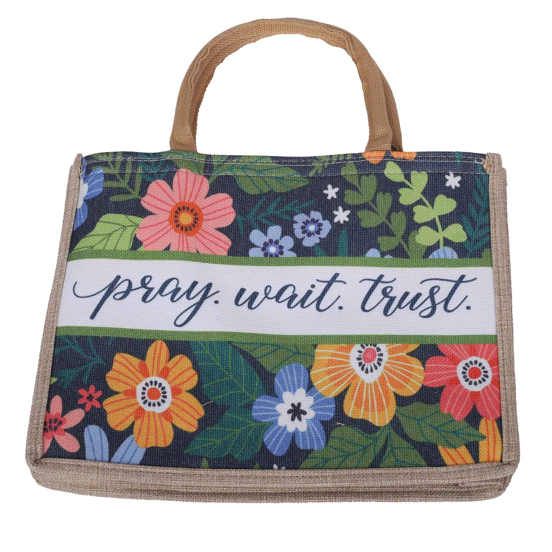 Swanson Christian Products - Vente Tote bag – femme - Tote en toile tissée - Prie Attends Fais confiance1