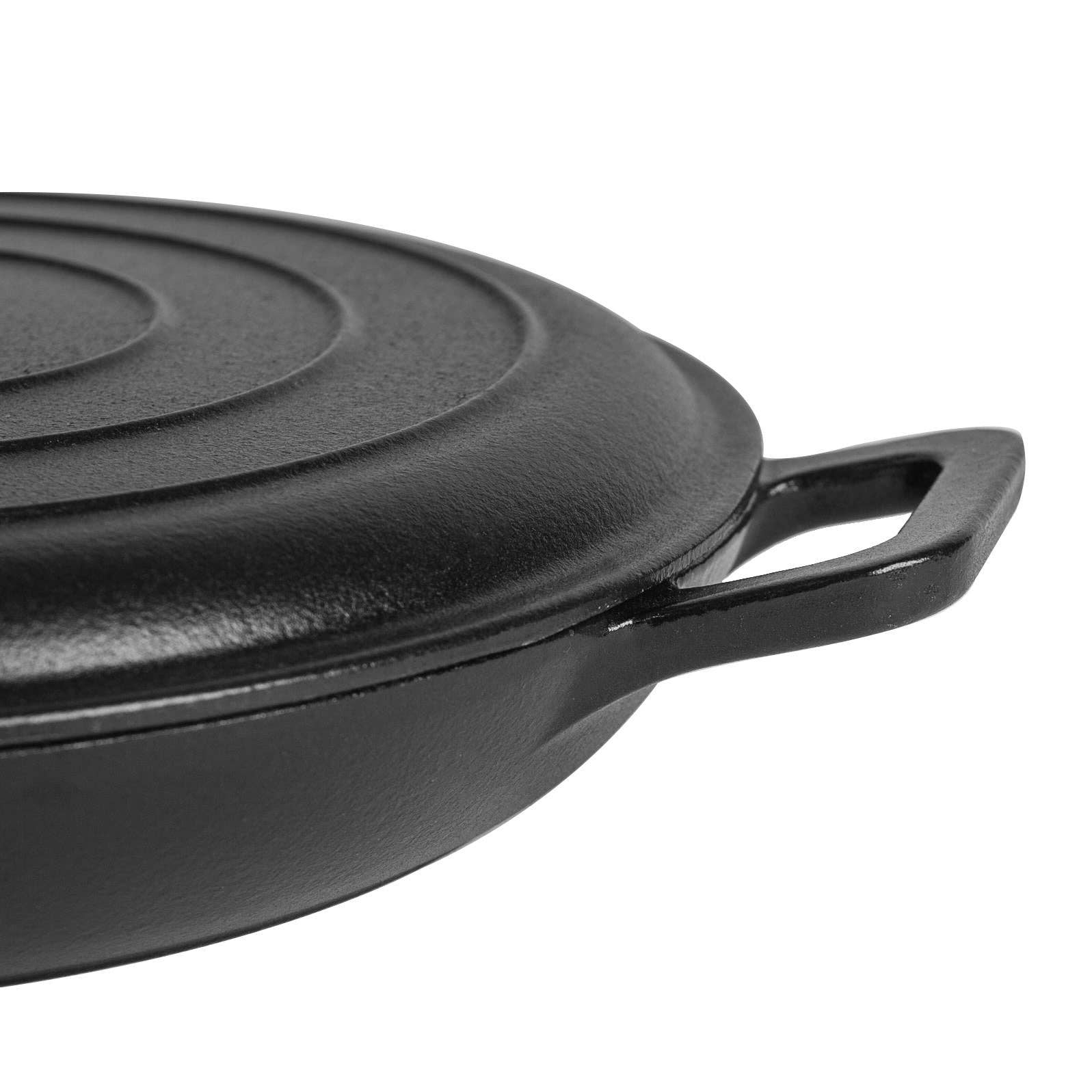 Rinkit Ltd - Wholesale Cooking Pot - Argon Tableware Cast Iron Casserole Dish - 2.9L - Black6