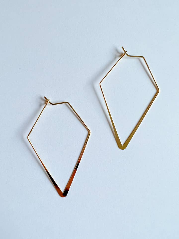 Geometric Hoops - Gold for wholesale by Stoll & Heart