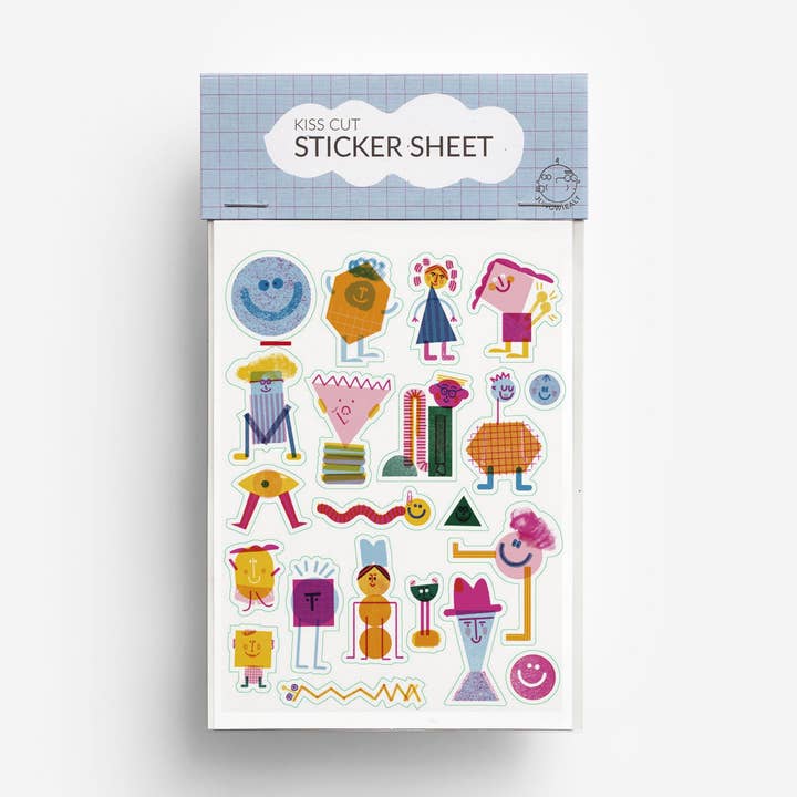 Stickerbogen Friends Kiss C für den Großhandel von jungwiealt