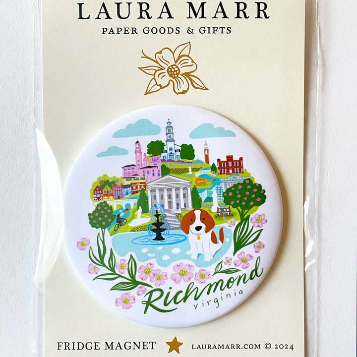 Flourish Creative - Wholesale Magnet - Richmond City Pup Magnet1