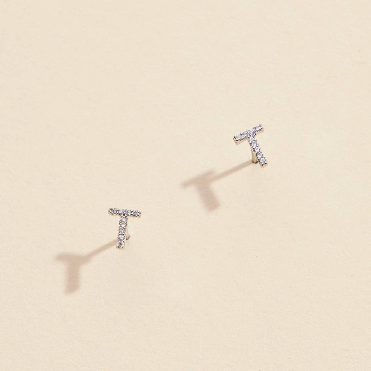 Lilla Haven - Wholesale Stud/Post Earrings - Initial Letter Stud Earrings – 12 Pack Bundle in Gold or Silver41