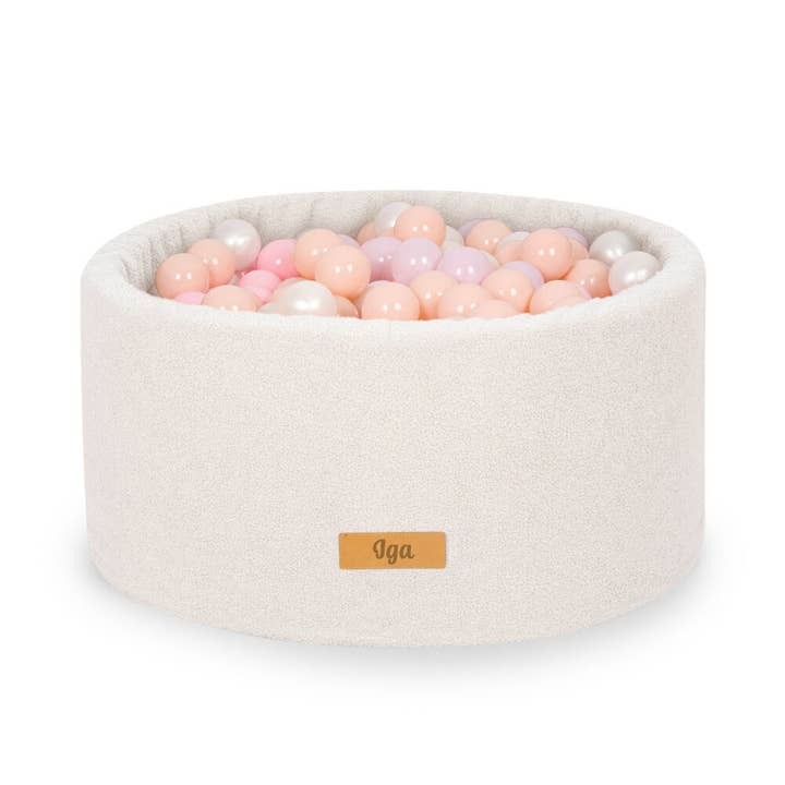 TreeToys – Großhandel Spielzeugset – Kinder – Bällebad - Teddy White Inkl. 200 Bälle