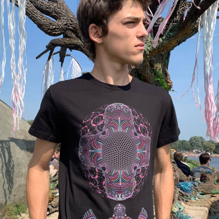 DMT HD Män T-Shirt - Svart för wholesale av symbolika
