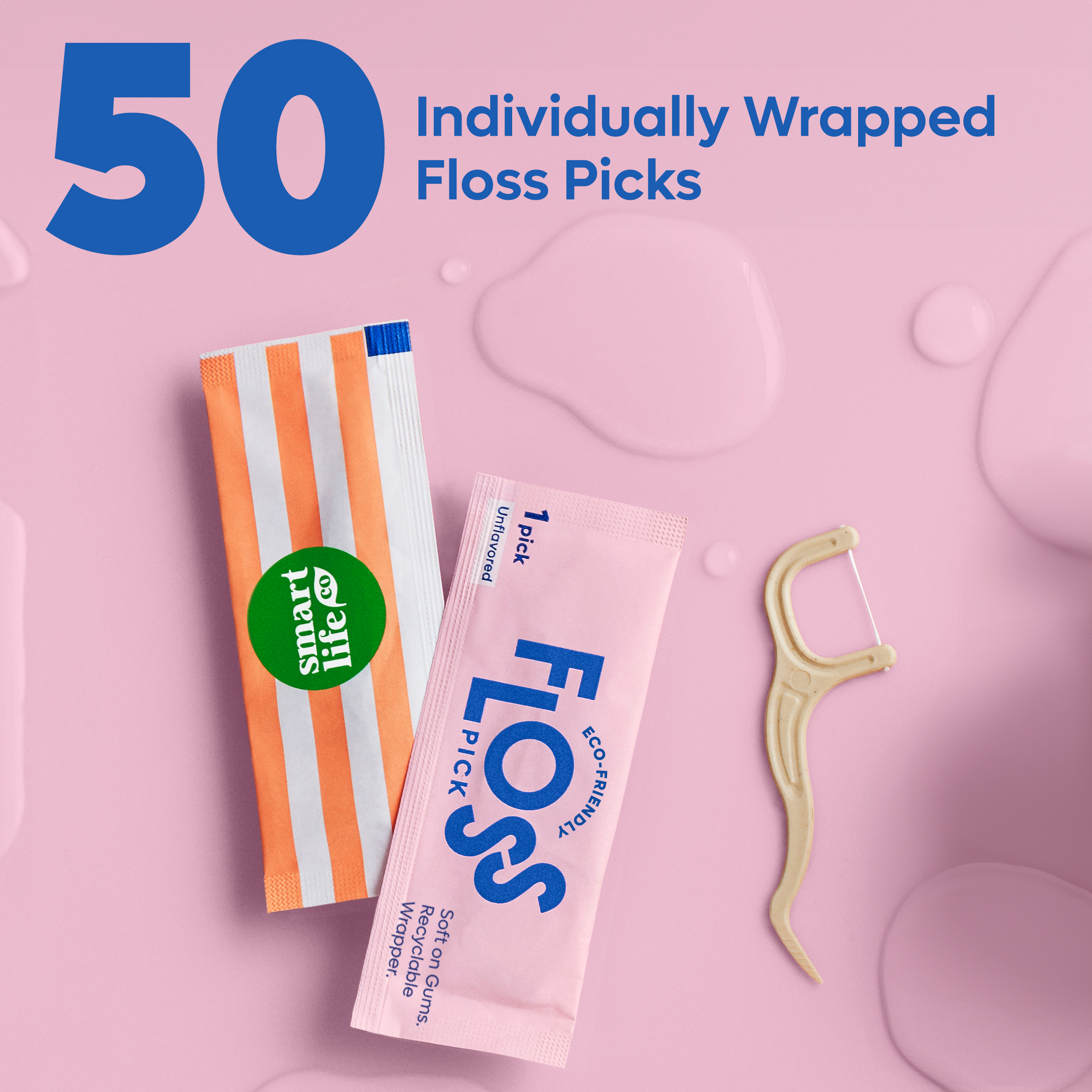 SmartLifEco - Vente Fil dentaire - Cure-dents emballés individuellement | Paquet de 505