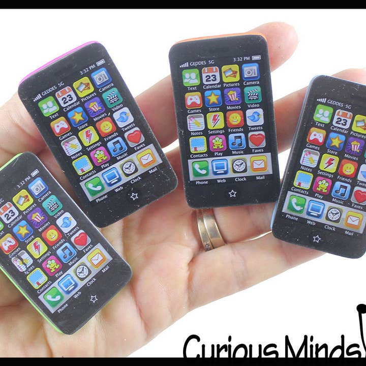 Curious Minds Toys – wholesale Eraser – Child – 1 Cell Phone Theme Erasers - Novelty and Functional Adorable4