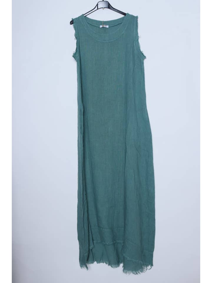 LÉA & LUC - Wholesale Dress - Women's - Sleeveless long dresses in 100% Linen REF.431817