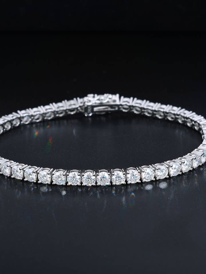 Pulseira de tênis de moissanite por atacado de CITÉ