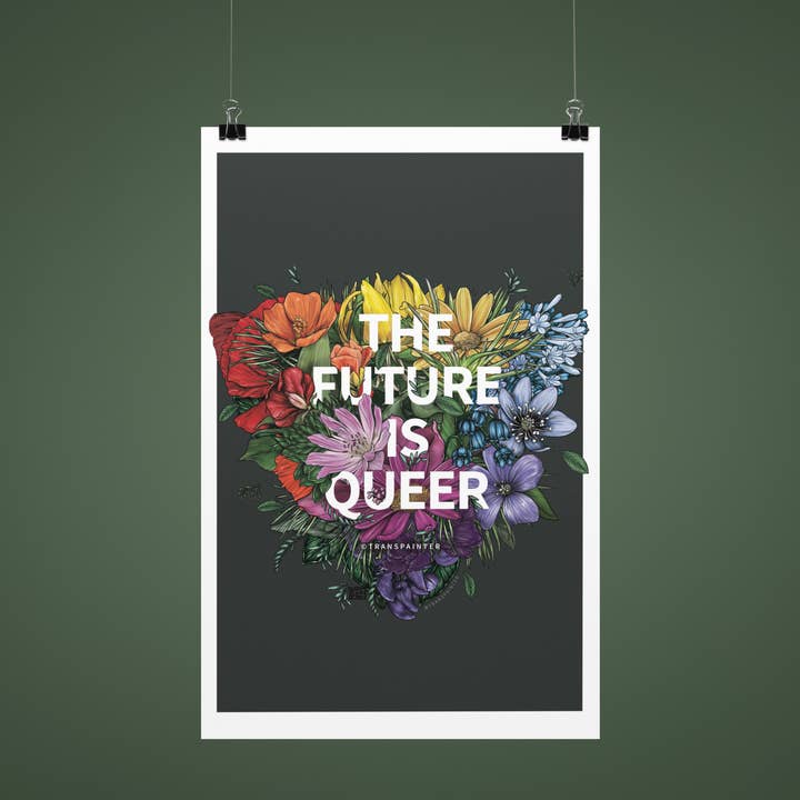 The Future is Queer Poster | Queer Wall Art | LGBTQ Posters for wholesale by Transpainter