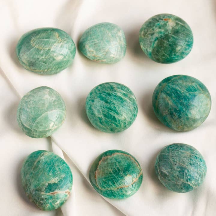 Moon Rituals – Pedra/cristal espiritual por atacado – Amazonite Palm Stone | Comunicação, Calma & Positividade3
