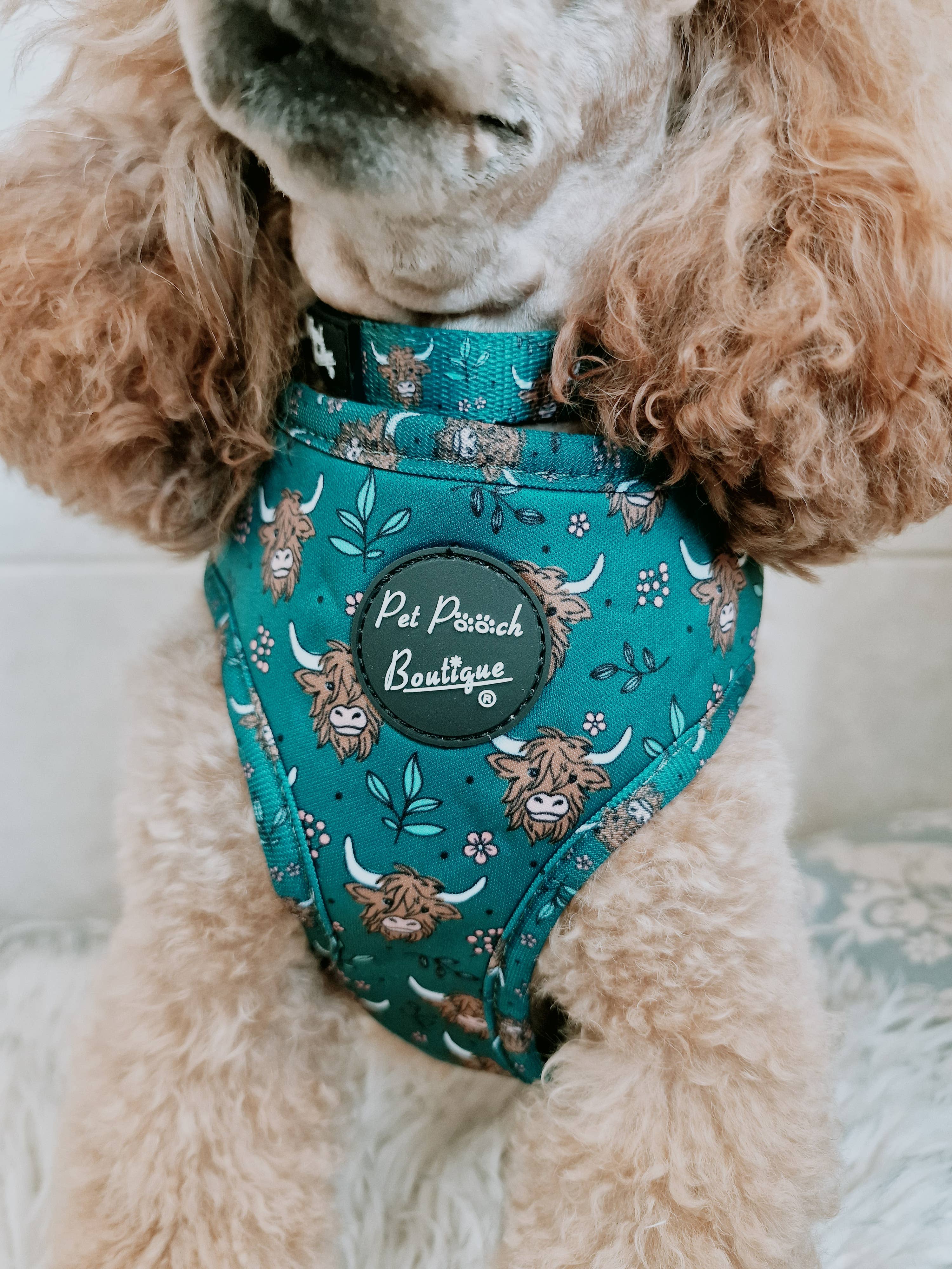 Pet Pooch Boutique - Wholesale Pet Harness - Dog - Happy Highland Cow Puppy Dog Harness4