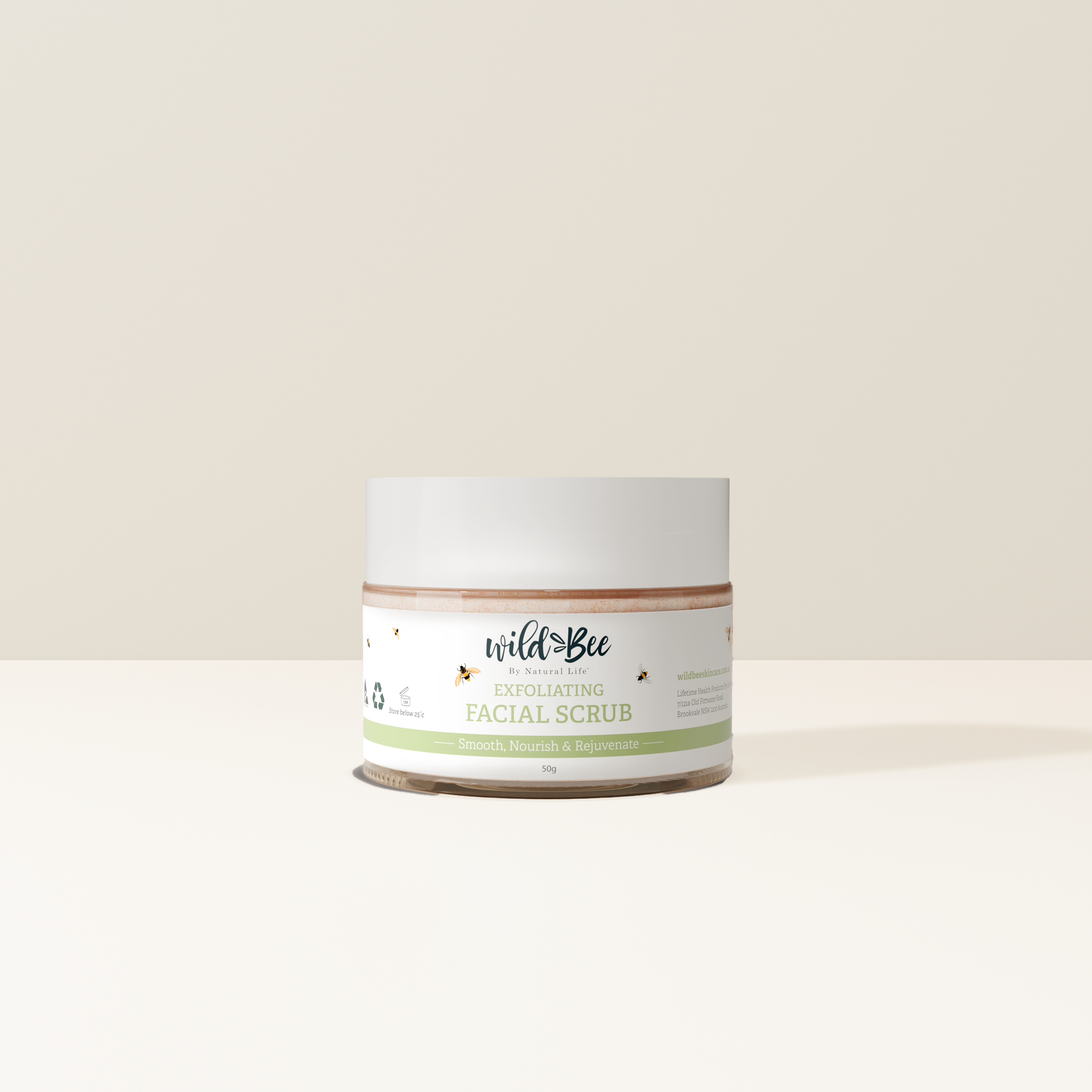 Wild Bee skincare - Wholesale Facial exfoliant/scrub - Exfoliating Facial Scrub0