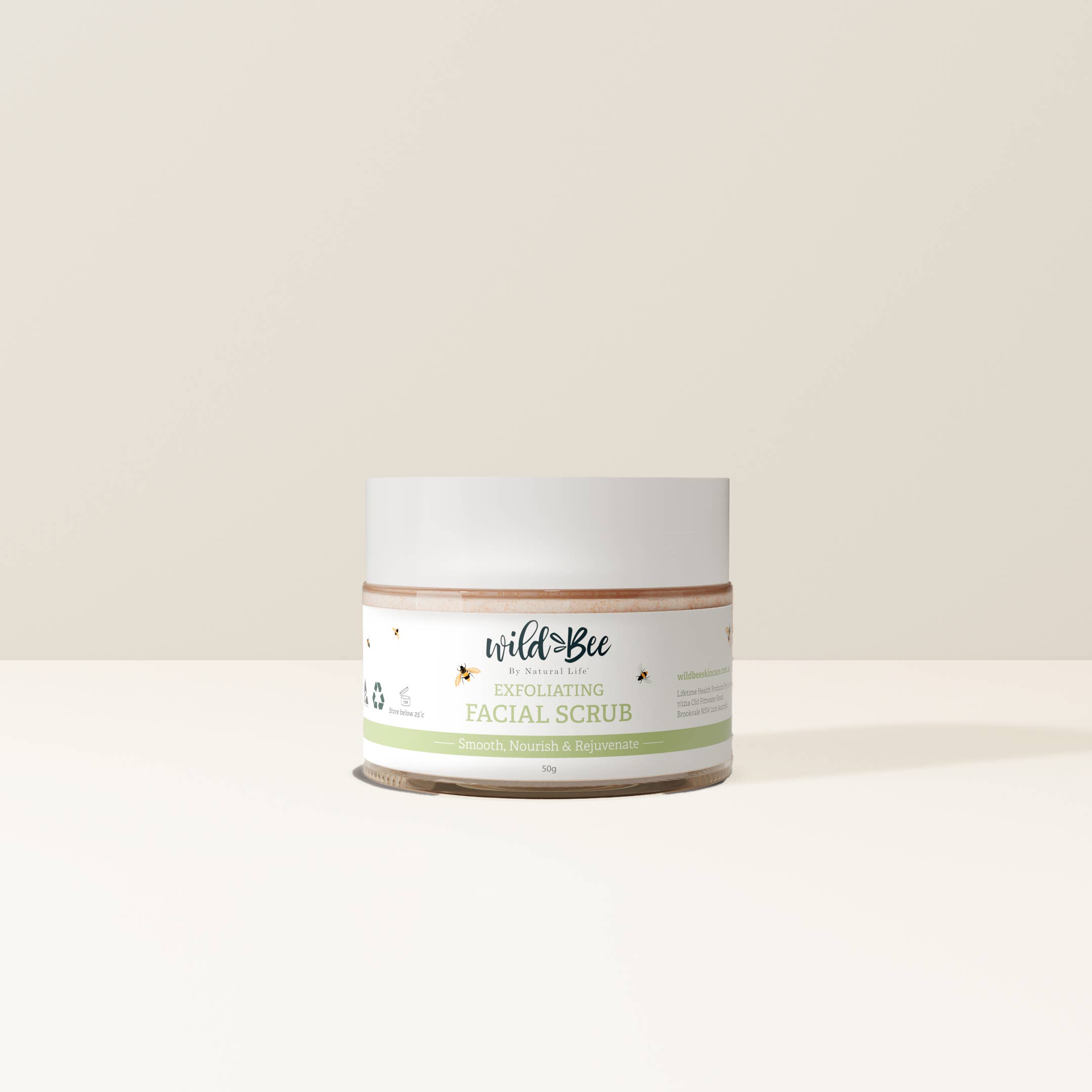 Wild Bee skincare - Wholesale Facial exfoliant/scrub - Exfoliating Facial Scrub