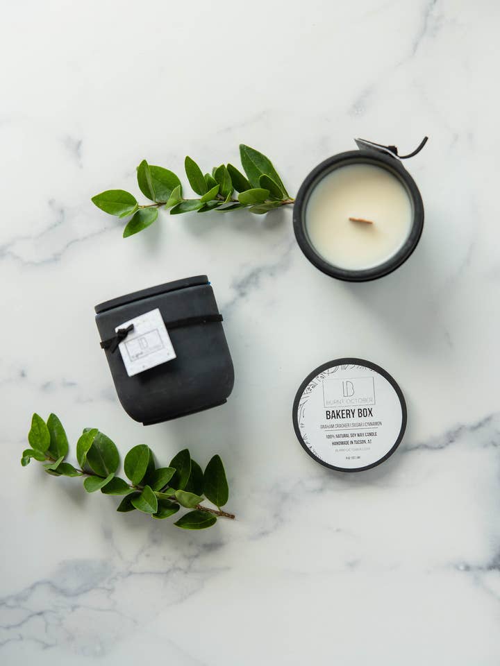 Bakery Box kaars voor wholesale door Burnt October