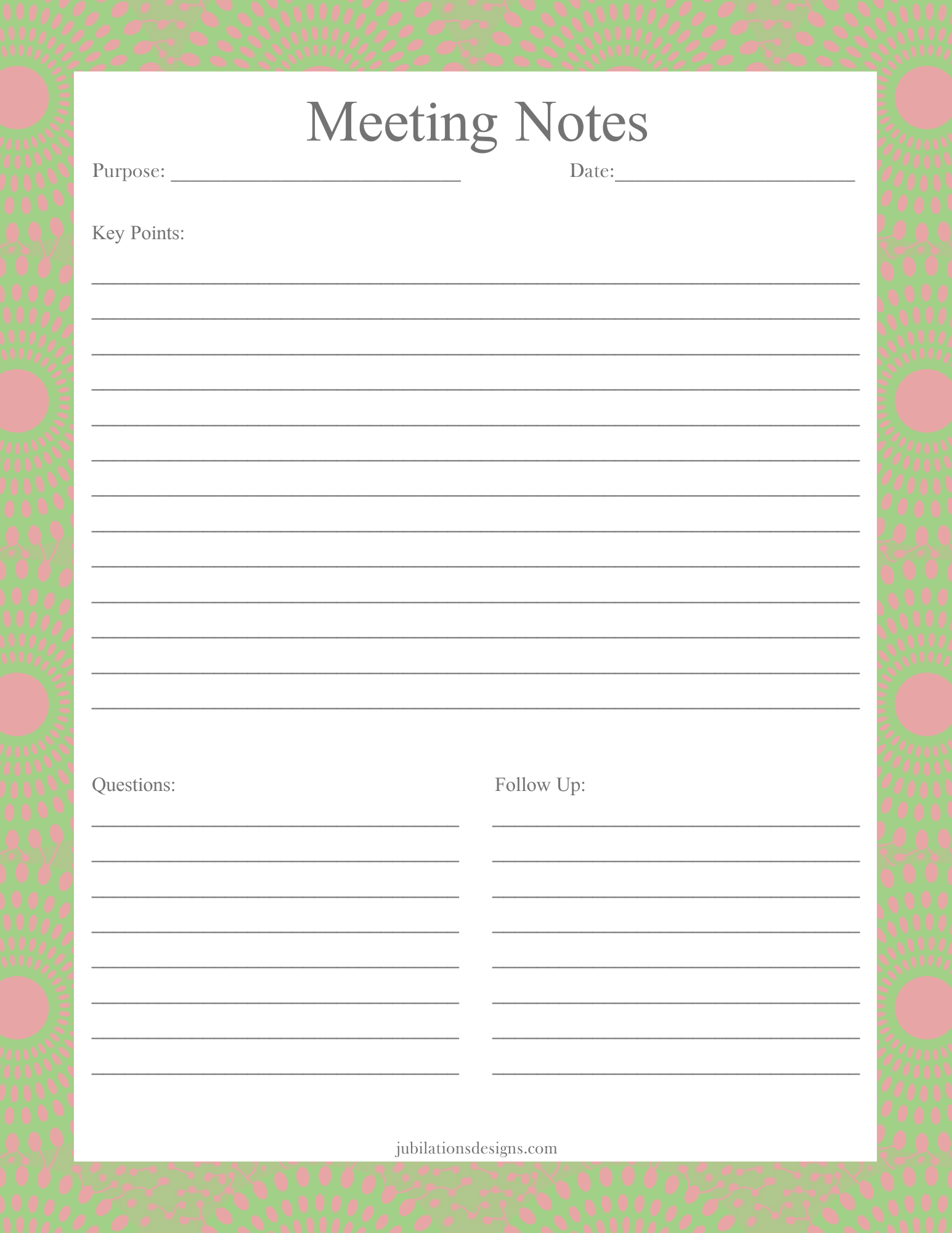 Jubilations Designs - Vendita all'ingrosso Bloc notes - Grande blocco note per riunioni3