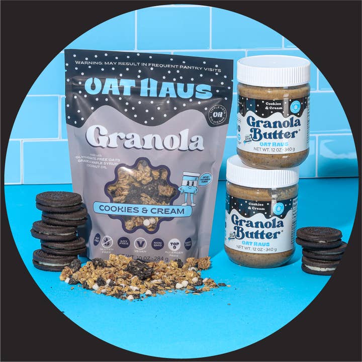 Oat Haus - Wholesale Granola - Cookies & Cream Granola - 6/10OZ5