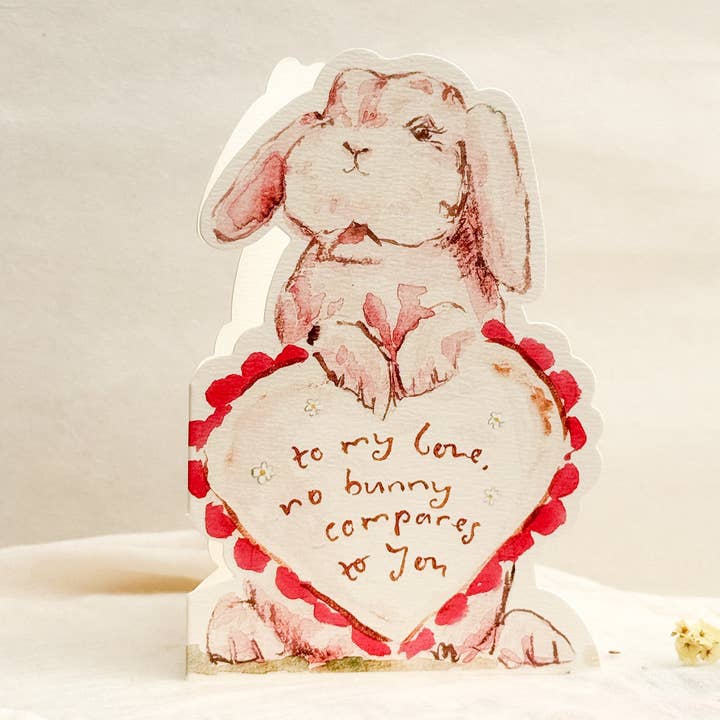 Sophie Amelia Creates - Wholesale Love Card - No bunny compares - shaped card0