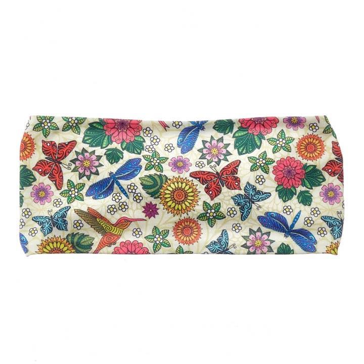 Bohemian Paradise Bamboo Jersey Lined Sweatband for wholesale by Ponya Bands