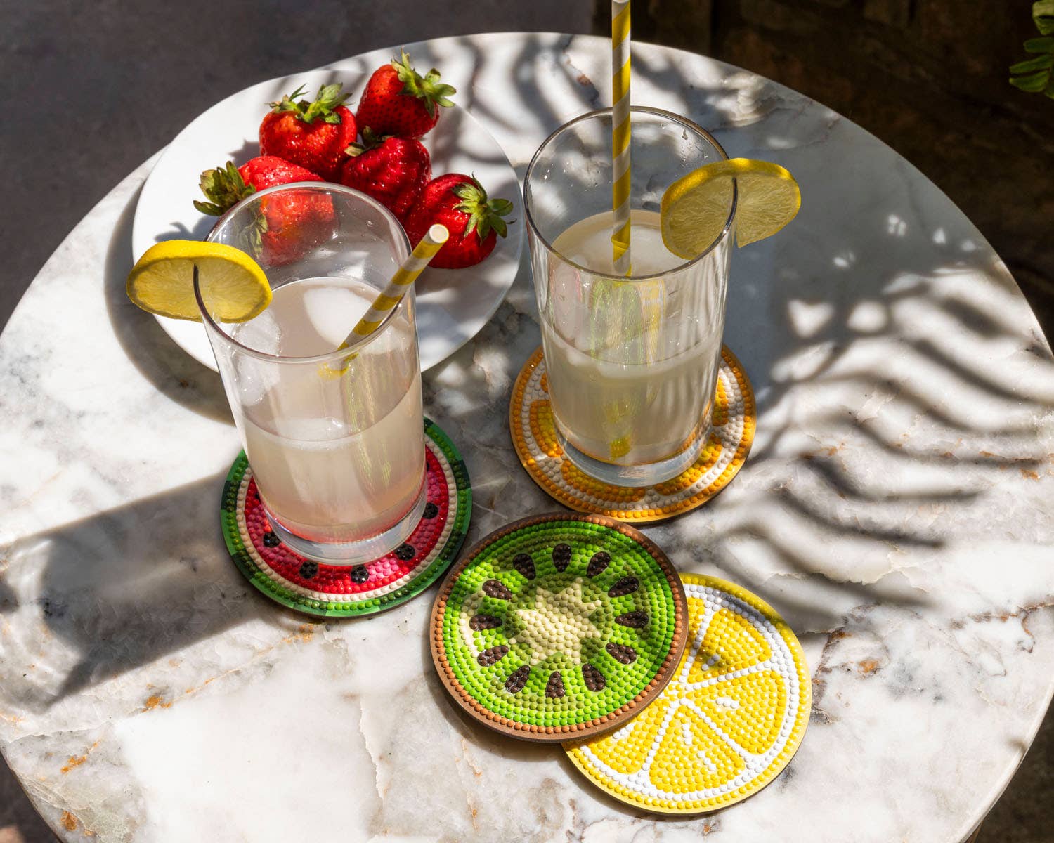 DIAMOND DOTZ® - Wholesale DIY Craft Kit - Coasters - Tutti Frutti3