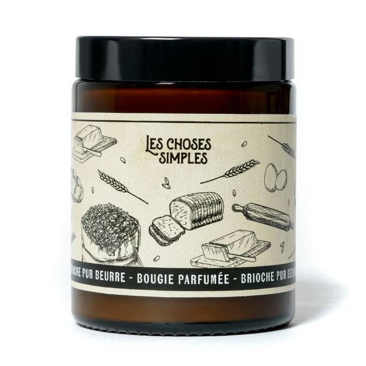 Middelgrote Geurkaars van Sojawas "Brioche" voor wholesale door Les Choses Simples