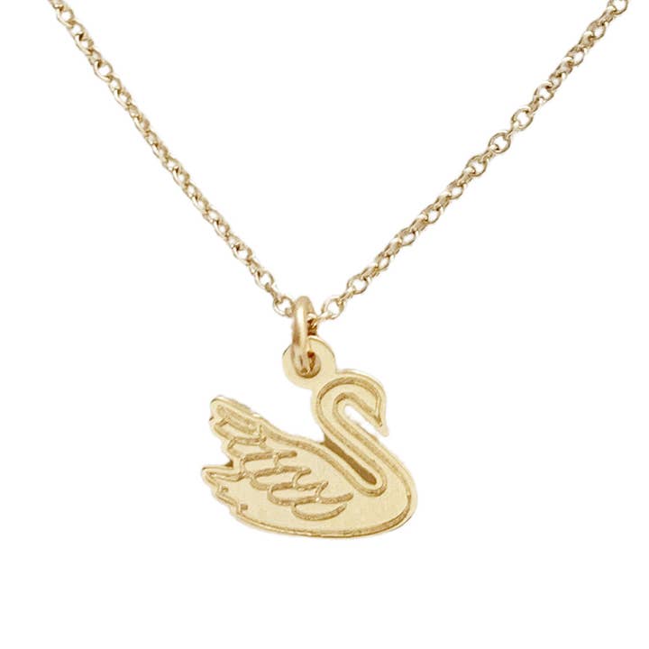 Magic Charm Swan Necklace for wholesale by Honeycat Jewelry