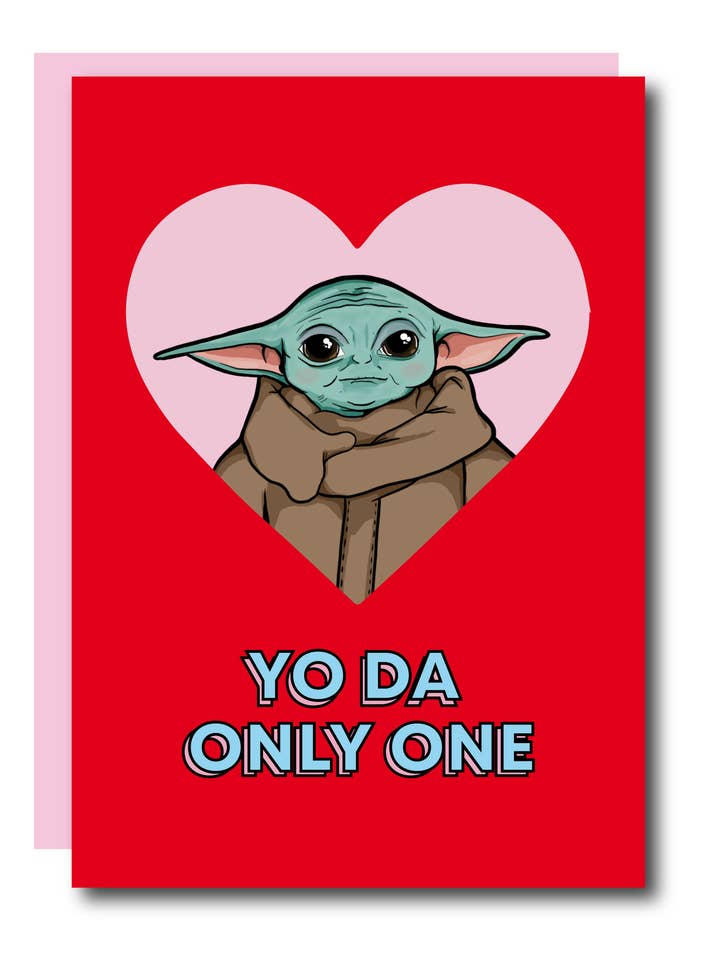 Yo Da Only One Valentines Day Card for wholesale by Studio Soph (We Pay Your Import Fees - We Ship DDP)
