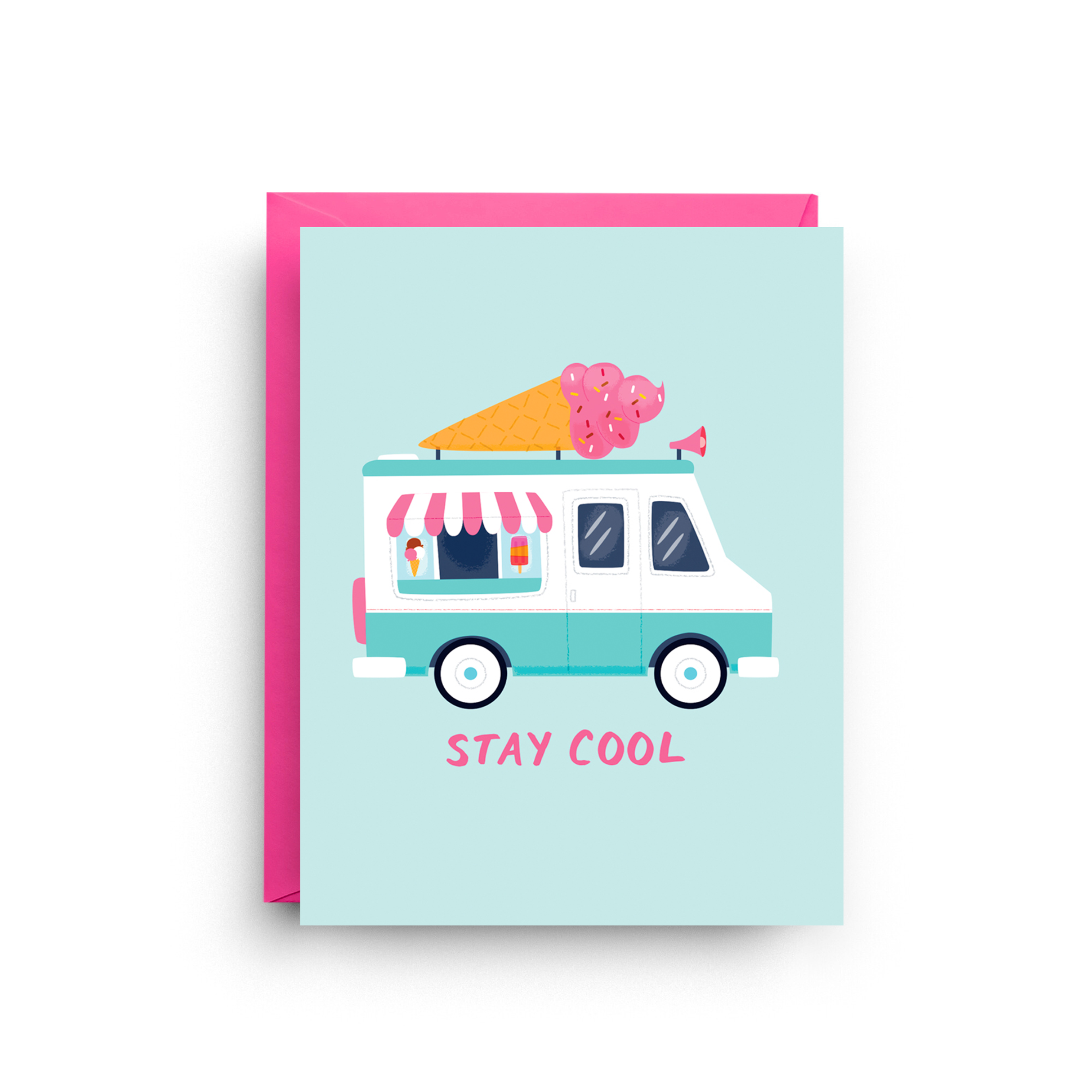Nicole Marie Paperie - Wholesale Goodbye Card - Encouragement Card - Stay Cool Ice Cream Truck1